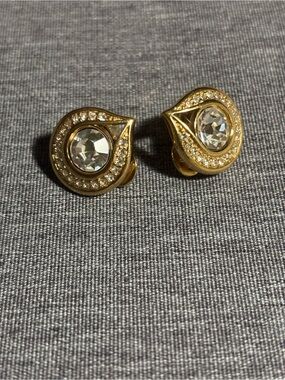 Monet Sparkly Clip On Earrings